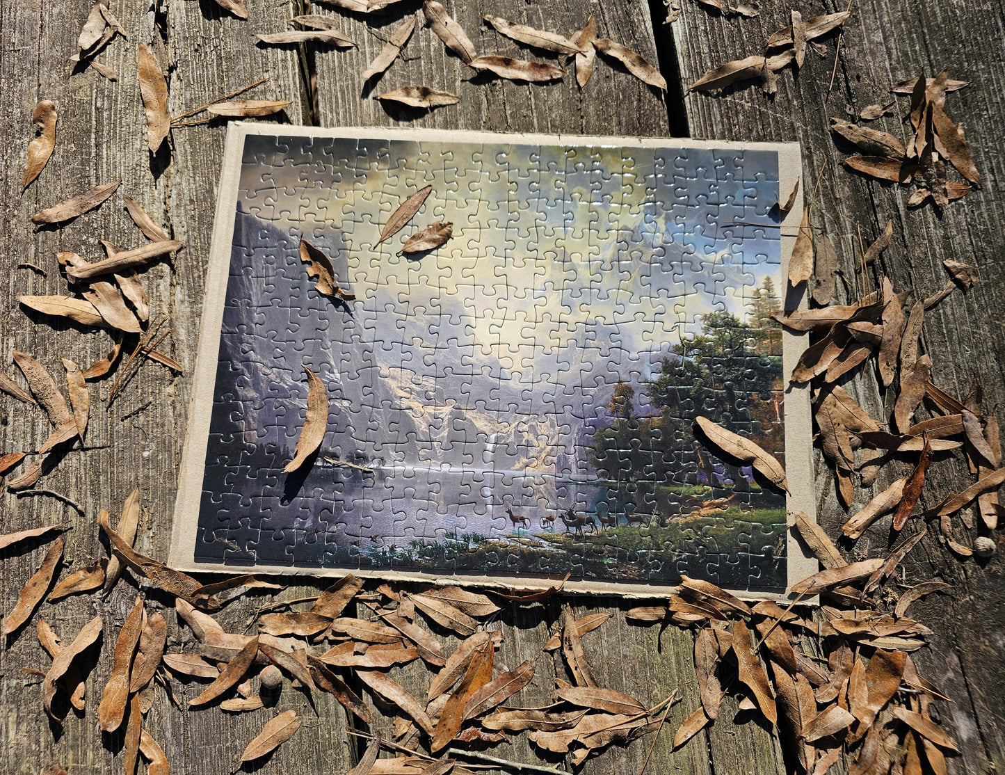 Albert Bierstadt, Among the Sierra Nevada Mountains, Puzzle (110, 252, 520, or 1014)