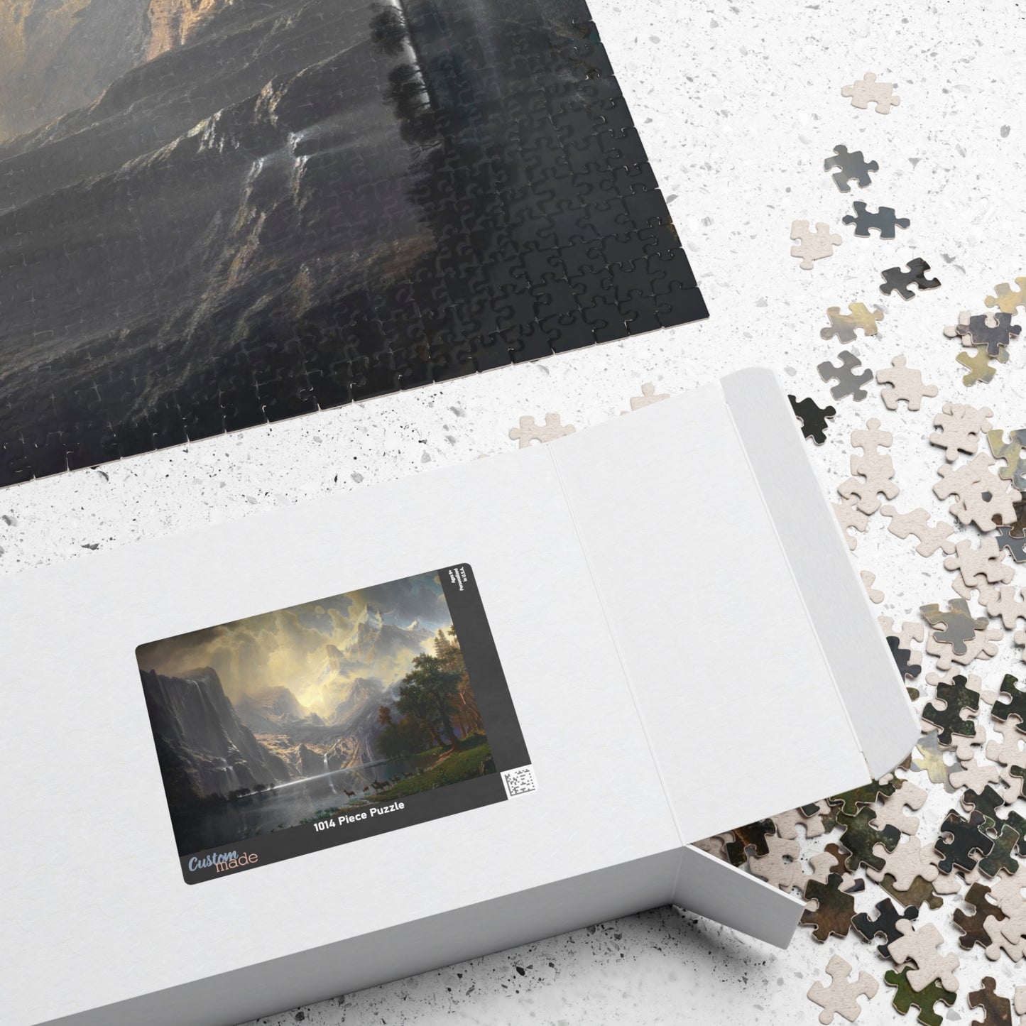 Albert Bierstadt, Among the Sierra Nevada Mountains, Puzzle (110, 252, 520, or 1014)